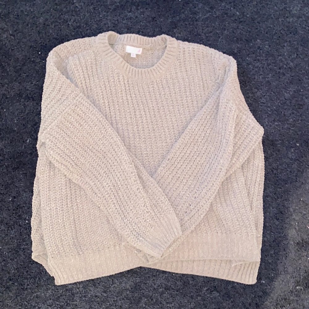 Tan SO Knit Sweater